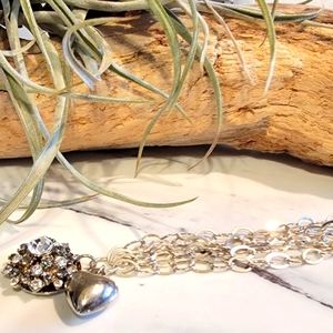 Sterling silver link bracelet